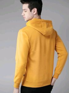 Roadster Mustard Color Yellow Hoodie