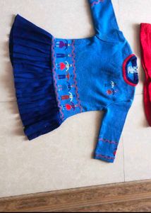 Girls winter skirt top n fancy frock
