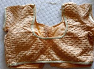 self embroidered blouse