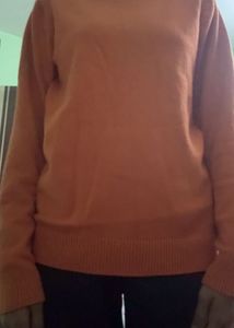 Orange Pullover Sweater