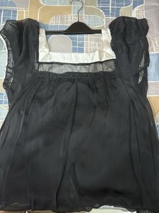 Black Chiffon Blouse