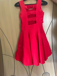 Red Back Dress