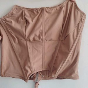 Stylish Tan Corset Top