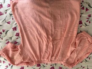 Peach Off-Shoulder Top