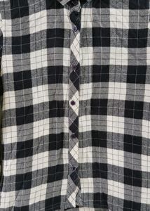 Black and White Buffalo Check  Shirt