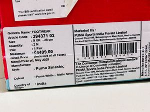 Original Puma White Sneakers - Size [UK9]