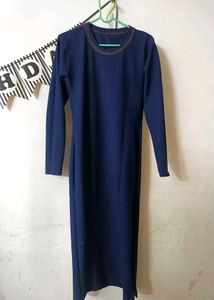 Navy Blue Long Sleeve Dress
