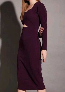 Women Bodycon Dress with Cut-Out