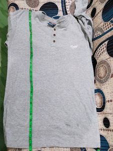 Amstead Brand Gray Colour T Shirt For Men