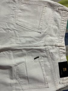: Ivory Flow Wide-Leg Jeans