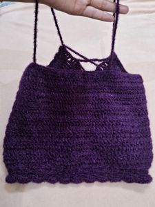 Women's Knitted Crop Top