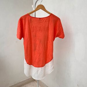 KAZO Orange Graphic Tee