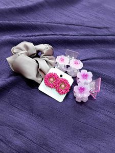 Hair Accessory Set and earrings