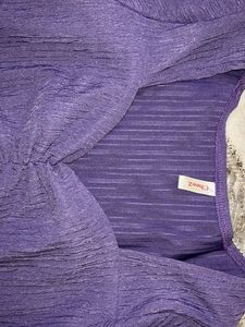 Purple Long Sleeve Top