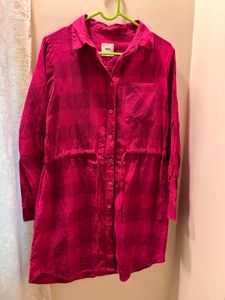 Pink Shirt Dress