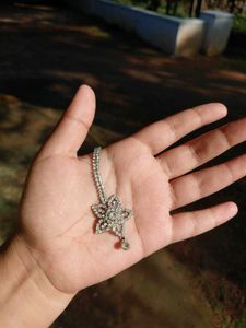 Silver Maangtika | Star Design Nettichutti