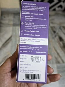 Be Bodywise Hair Growth Serum