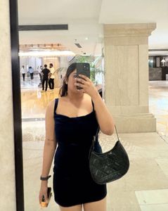 Blue Velvet Dress