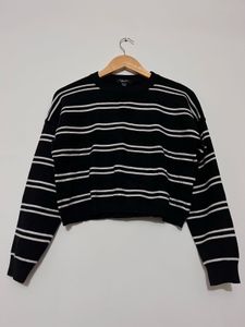 Striped Cropped Sweater