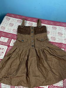 Cute Brown Dress For Winters