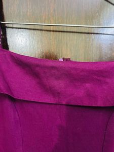 Purple Fit &amp; Flare Dress