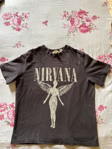 Y2k H&amp;M Nirvana Addition T Shirt