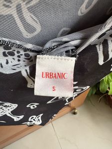 Mushroom Print Crop Top