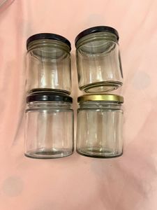 Set Of 4 Glass Jar
