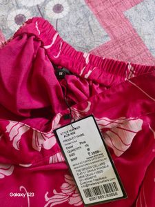 Pink Georgette Sharara Coord Set