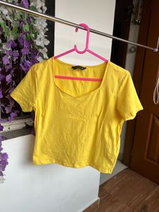 Yellow Casual T-Shirt