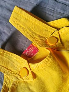 Yellow Embroidered Baby Dress