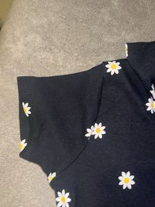 U Neck Fitted  Collared Top