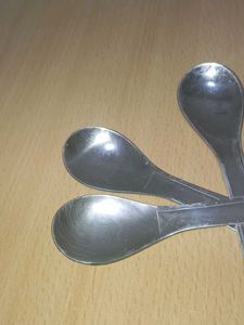 Set of 6 Vintage Silver Spoons