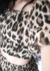 Leopard Print Crop Top
