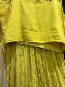 Yellow Embellished Lehenga Choli