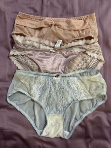Lace Trim Panties (Set of 3)