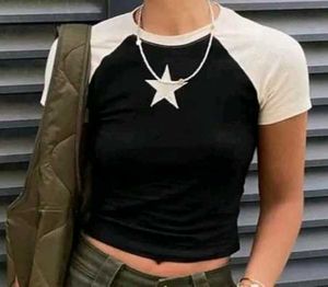 Black & White Crop Top