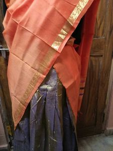 Orange Color 2-Blouses And Dupatta Set For Lehenga