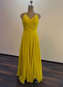 Beautiful Yellow Flowy Dress (Bust:32)