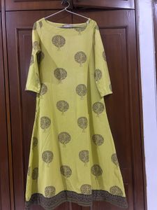 Green Printed Kurti