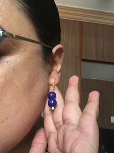 Handmade Beaded Drop Earrings