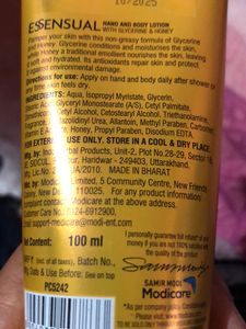 body lotion with glycerine and honey