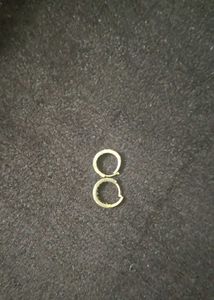 Sparkling Hoop Earring 22k Gold 2 Item