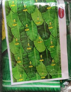 Banana Leaf Print currtun