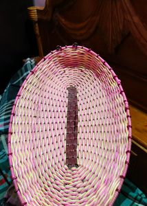 Ovel Shape Pink Decoration Basket