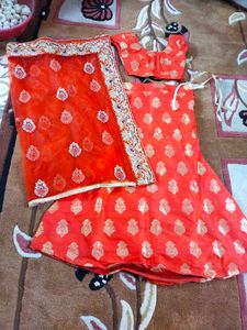 Red Lahanga Choli