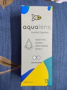 Colored Monthly Lens, Case And Solution