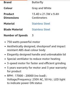 Fully Working 4 Jar Mixer Blendr Jucr &amp; Chtni