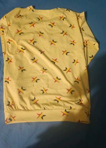Yellow full Sleev tshirt Top