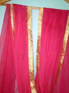 Pink Net Dupatta (Women&#39;s)